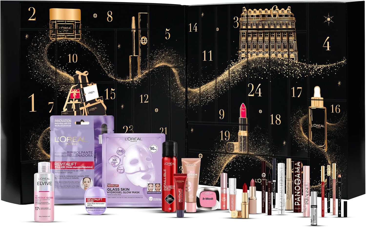 L'Oréal Paris Calendario de Adviento con 24 Productos de Belleza