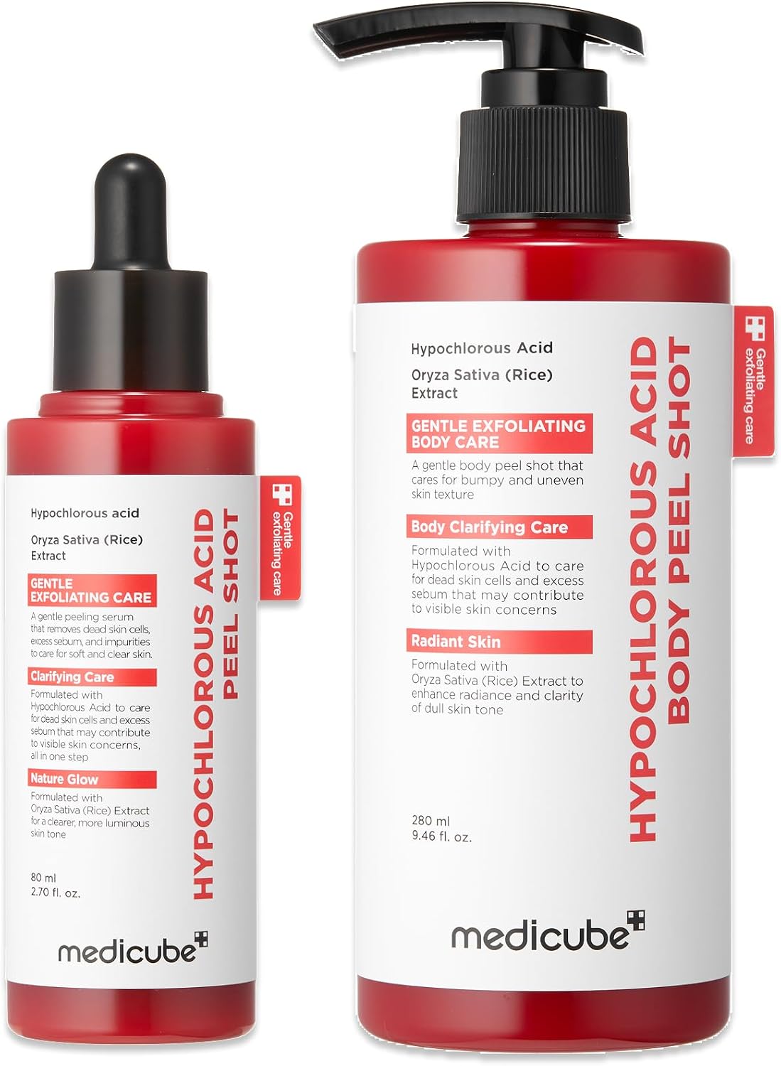 Medicube Dúo Peel Shot y Ácido Hipocloroso - Peeling Facial