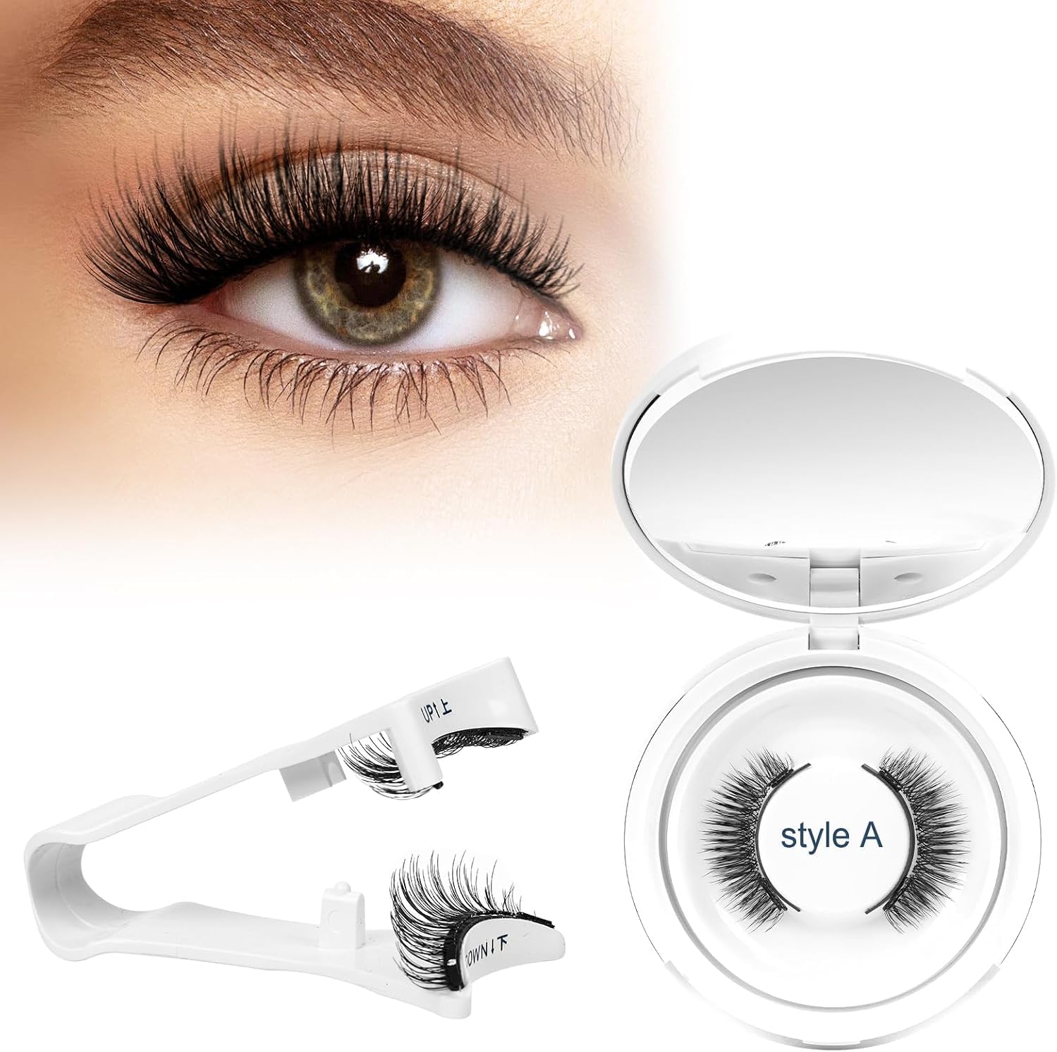 Pestañas Magnéticas sin Pegamento - Maquillaje de Ojos