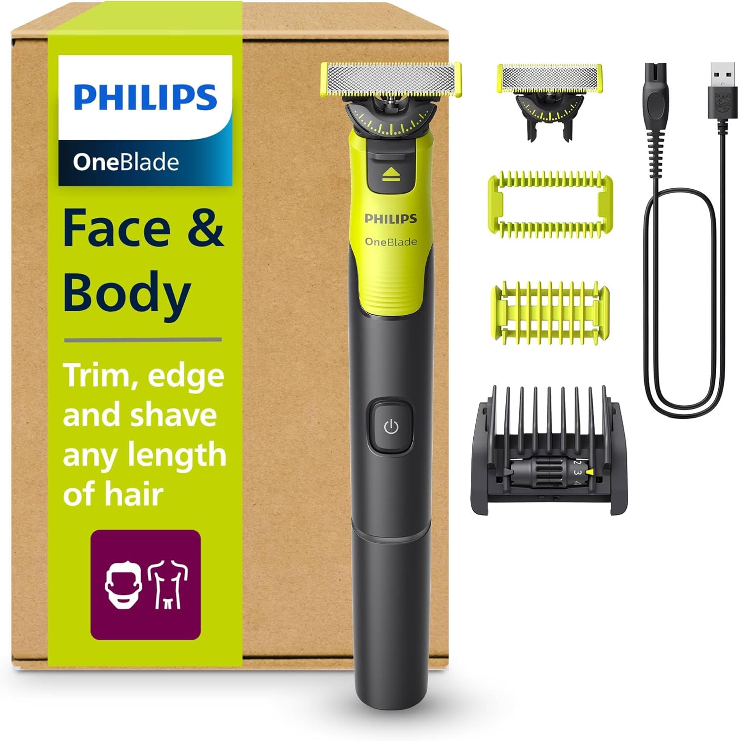 Philips OneBlade 360 Rostro y Cuerpo - Afeitadora con App