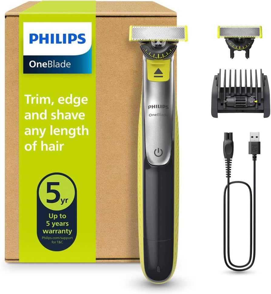 Philips OneBlade 360° Rostro - Afeitadora y Perfiladora de Barba